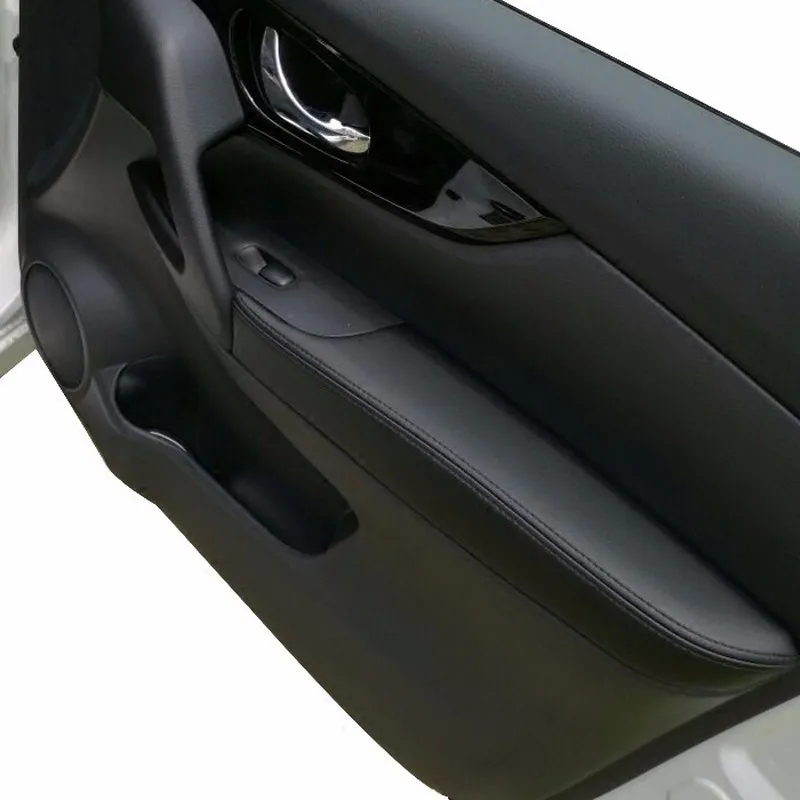 Накладка на подлокотник двери для Nissan Qashqai J11, накладка на подлокотник из искусственной кожи для салона автомобиля Qashqai