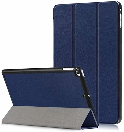 PC-DarkBlue Чехол для ipad Mini 5 ipad Mini 4 из искусственной кожи, подставка для планшета, Умный Магнитный чехол для нового ipad Mini 5, чехол+ стилус - Цвет: PC-DarkBlue