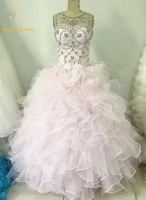 2019 new quinceanera dresses ball gowns with lace up beading sweet 15 dresses vestidos de 15 prom gowns qa