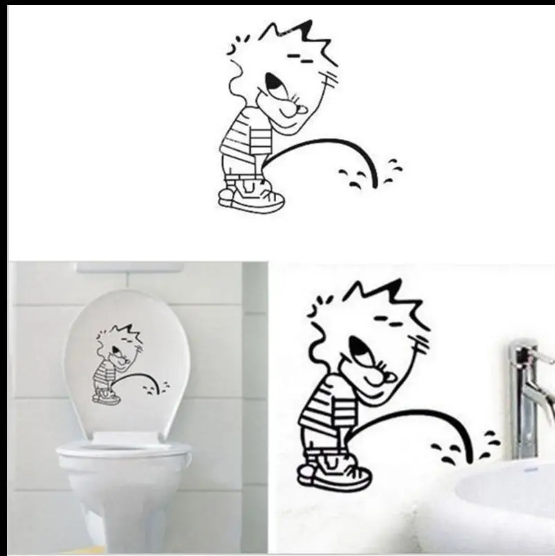 Большая Туалетная наклейка Стена украшения 342. Diy виниловые adesivos de paredes home decal mual art водостойкие постеры из бумаги 7,0