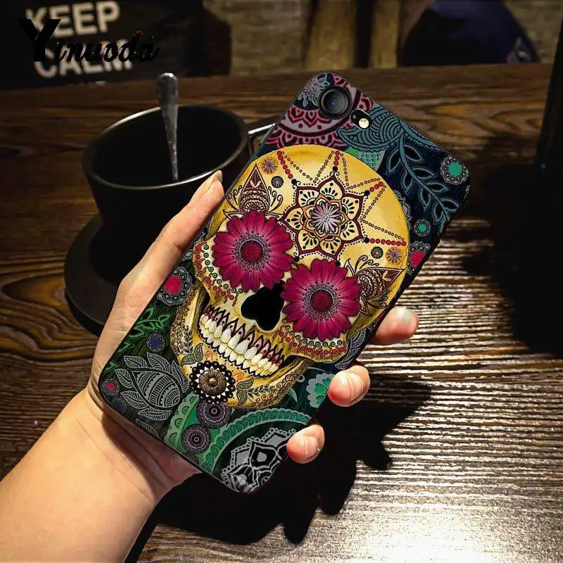 7 Yinuoda тату День мертвых Классический Лучший чехол для телефона для iPhone X 8 7 6 6S Plus X 5 5S XS XR 11 11pro 11promax - Цвет: 7