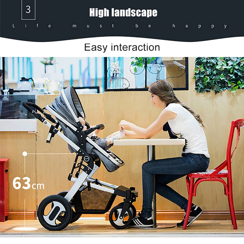 Коляска детская коляска 2 в 1 Горячая прогулочная Carrinho для новорожденных