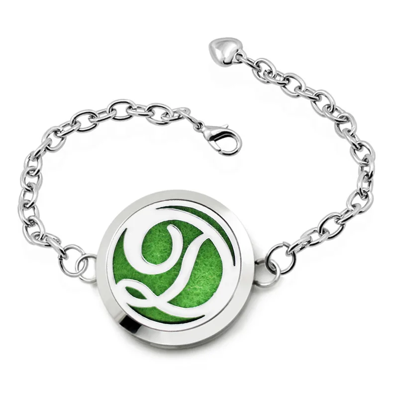 Оптовая продажа украшения для духов из нержавеющей стали с буквенным рисунком