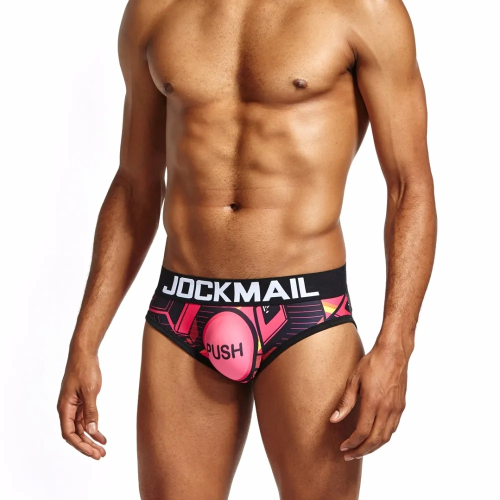 Мужские трусы с низкой талией JOCKMAIL дышащие цифровым принтом нижнее белье для