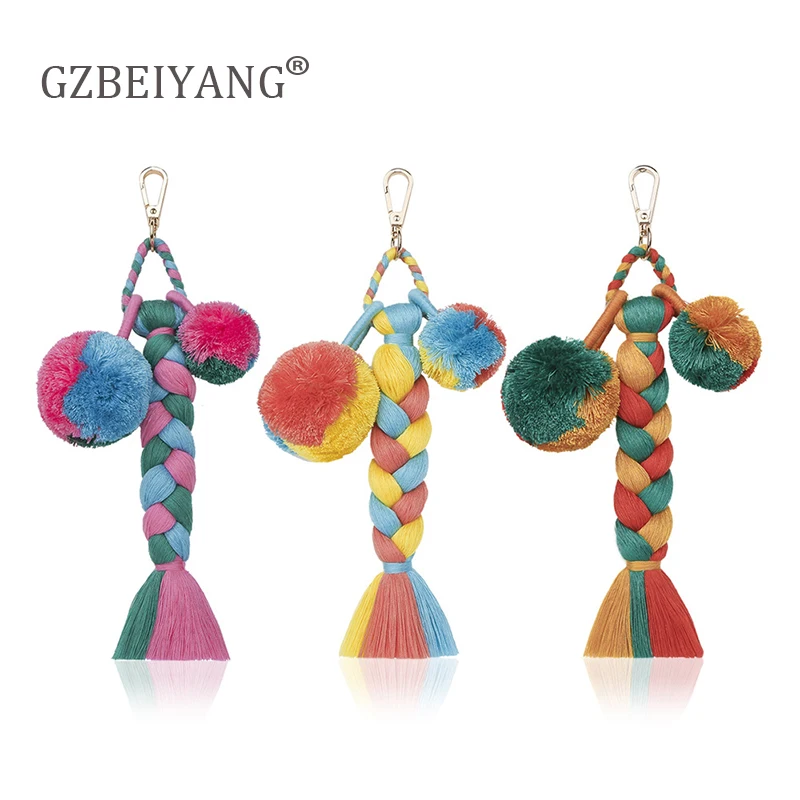 GZBEIYANG 2019 оригинальная ручная работа плетеная подвеска с кисточкой Пряжка для
