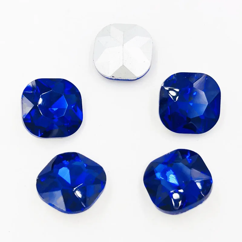 royalblue Класс A Кристалл Стекло объемные Стразы, жир площадь филе Стразы россыпью diy 50 шт 12 мм - Цвет: royalblue
