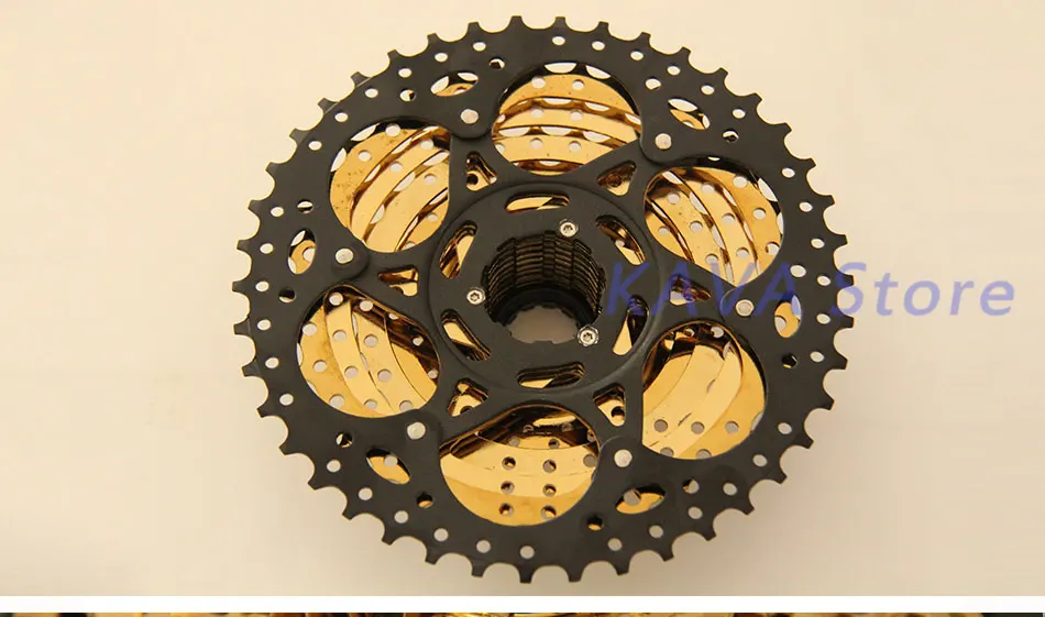 SUNSHINE 10 скоростей свободного хода MTB горный велосипед части кассеты свободного хода Золотой 11-40 т для SHIMANO M590 M610 M675 M780 M975 X5 K7