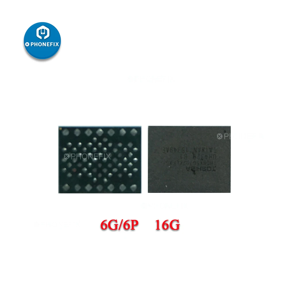

Flash Memory IC Chip with SN Memory Upgrade 16G 32G 64G 128G For iPhone 5S 6 6P NAND Error Motherboard NAND Replacement Parts