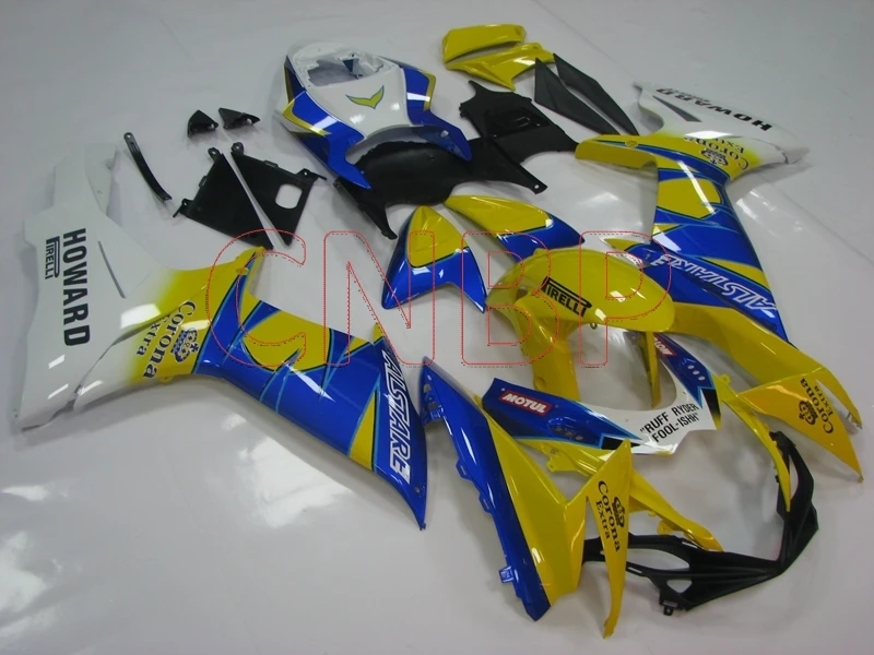 Abs обтекатель GSX R750 2011 2015 K11 желтый синий наборы тела для Suzuki GSXR600 2012 Обтекатели R 750