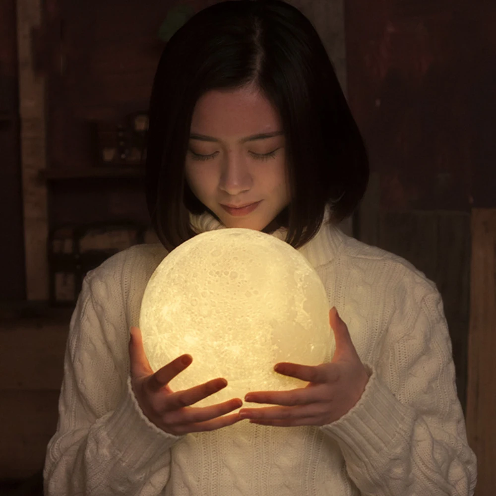 Новинка, 3D печать, индивидуальная Лунная лампа, персонализированная Лунная лампа, usb зарядка, ночник, светильник для рождества, подарок подруге, парню