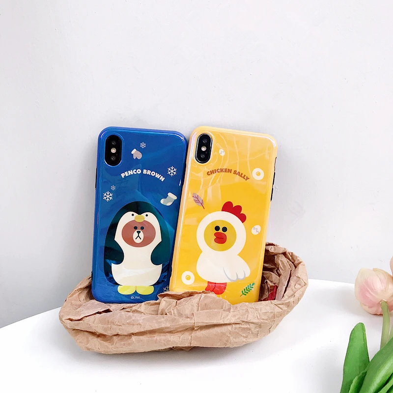 Модные милые чехлы для телефонов с рисунками животных iphone 6 7 8 Plus X XS XR XSMAX забавная