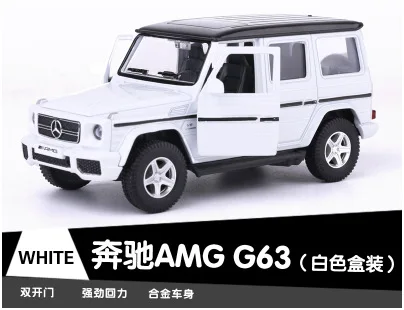 В коробке) Mercedes-Benz g-class модель автомобиля из сплава Игрушечная модель автомобиля - Цвет: bai