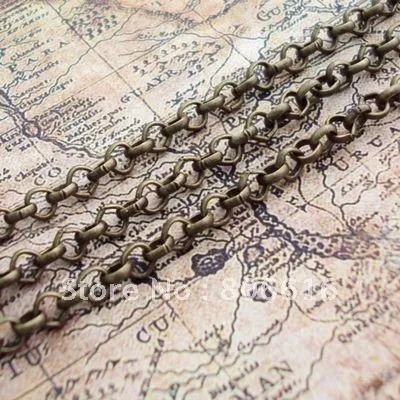

10M/lot 3.8MM Bronze Metal Chains Plated Special Chain Jewelry Findings Components