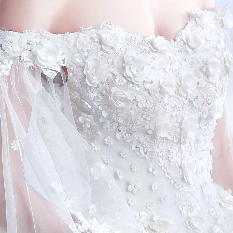 Распродажа свадебное платье невесты Mrried кружева аппликации свадебное платье Vestido De Novia