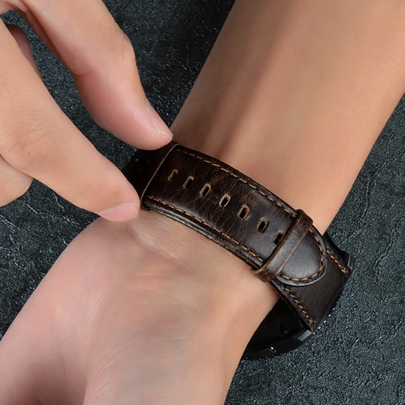 

Laforuta Quick Release Watch Band 22mm Genuine Leather Strap for Samsung Gear S3 Classic Frontier Galaxy Watch 46mm Smart Watch