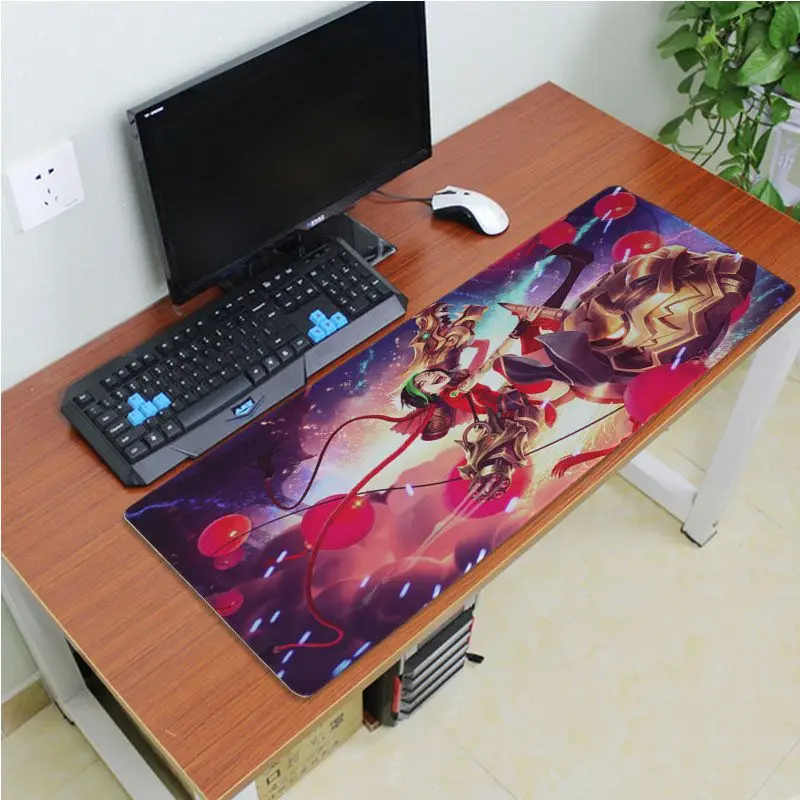 Yinuoda винтажный крутой коврик для мыши Ashe League Of Legends геймерские игровые коврики размер для 30x60 см 40x90 см резиновые прямоугольные коврики для мыши