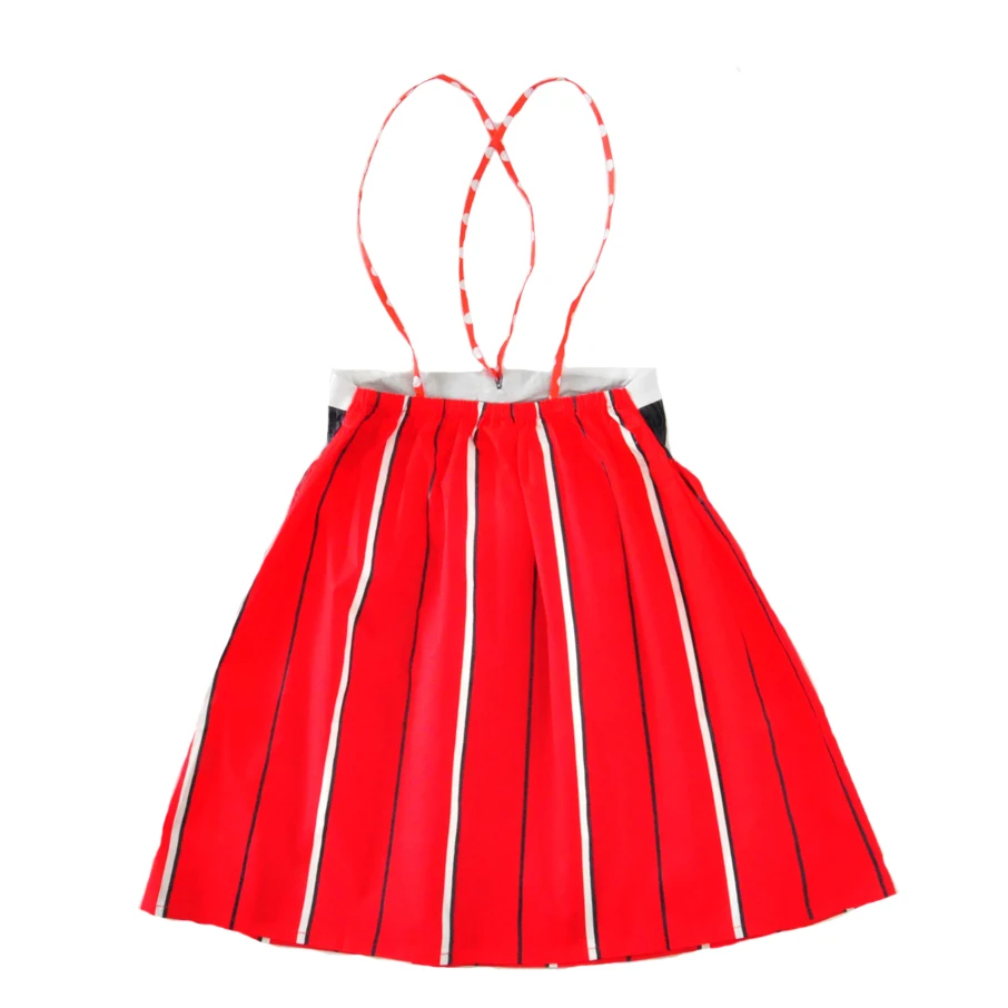 SOSOCOER/Полосатое платье для девочек Новинка лета 2017 года Брендовое с лямкой на шее