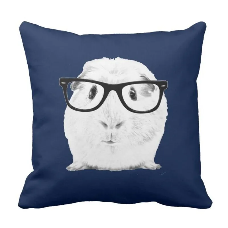 Подушка корги чехол с красным снеговиком двусторонняя печать размер на выбор |