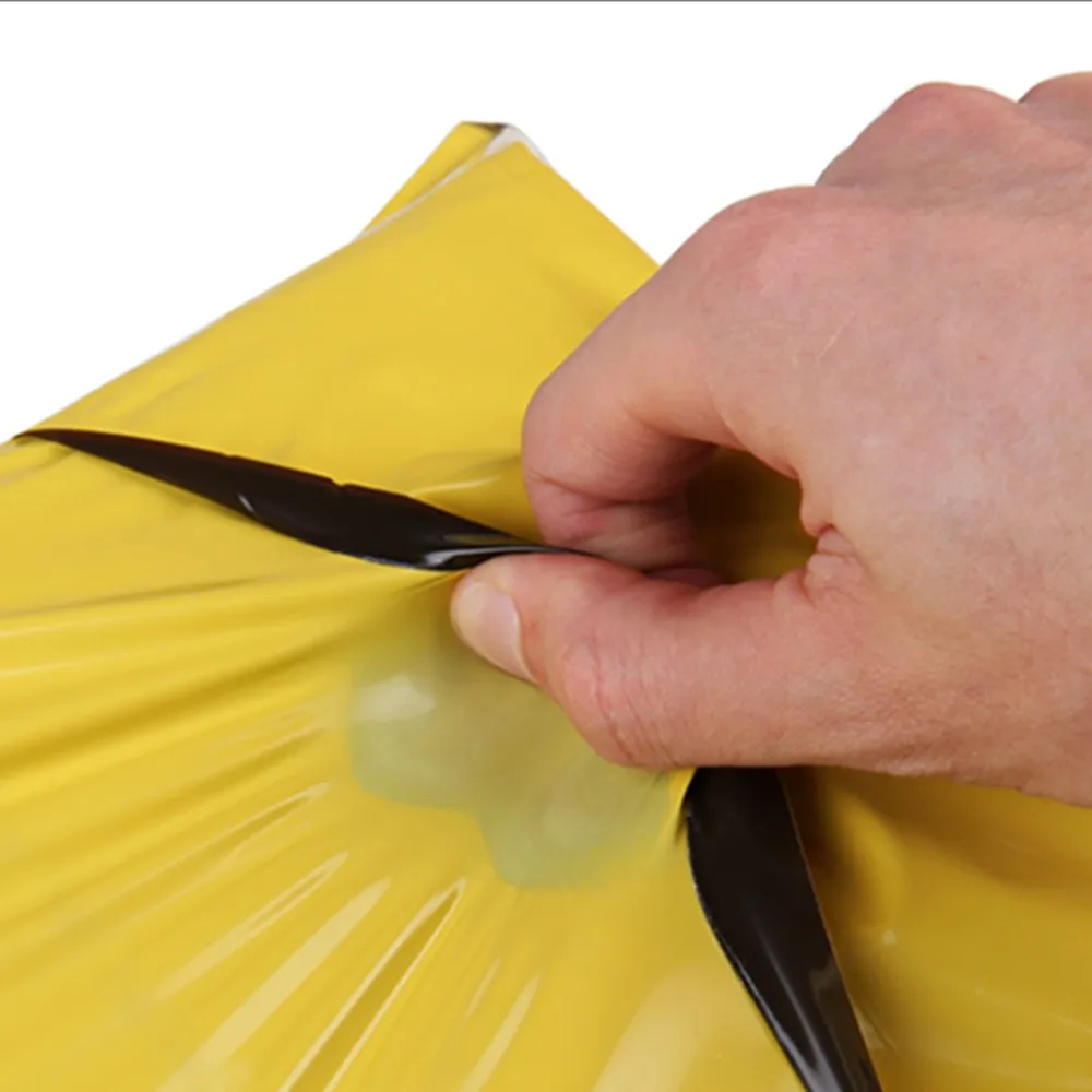 Envelope Packing Bag Self-Adhesive Plastic Poly Mailer 50Pcs/Lot Yellow Mailing Courier Express Packaging Bags Post | Дом и сад