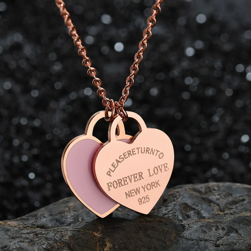 Ожерелье ELSEMODE из нержавеющей стали для женщин и девушек подарочное ювелирное