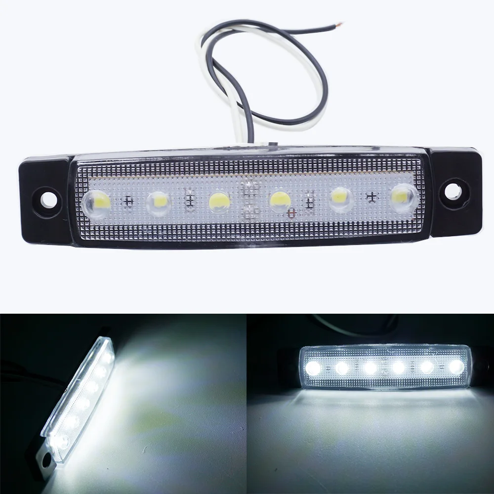 Shiyan 6 SMD СВЕТОДИОДНЫЙ Автомобильный автомобильный грузовой автомобиль грузовик прицеп боковые габаритные индикаторы поворотник сигнальный светильник s задний Предупреждение светильник 24 в 12 В