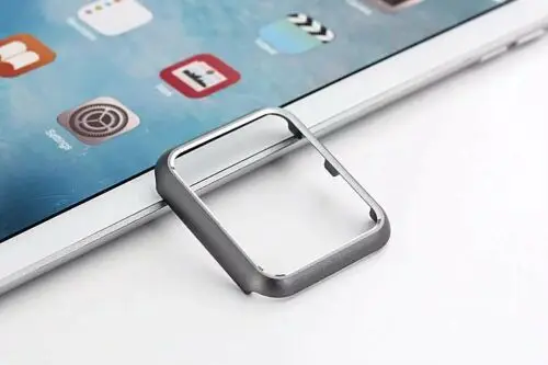 Жесткий бампер чехол для iWatch Apple Watch Series 3 2 1 42 мм 38 мм красочная Защитная крышка алюминиевые часы из металлического сплава - Цвет: Gray