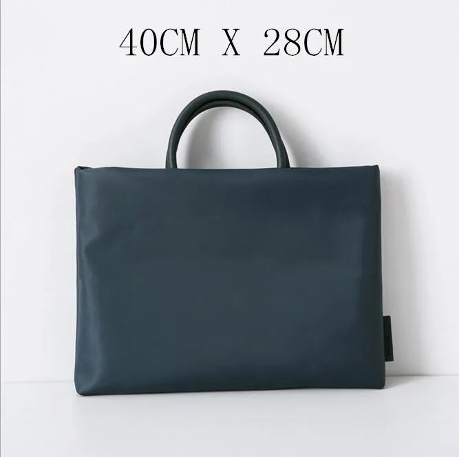 NAVY 40CM X 28CM Многофункциональная Водонепроницаемая Деловая Сумка для документов формата А4, органайзер для файлов, папок, сумка для хранения ноутбука, канцелярские принадлежности - Цвет: NAVY 40CM X 28CM