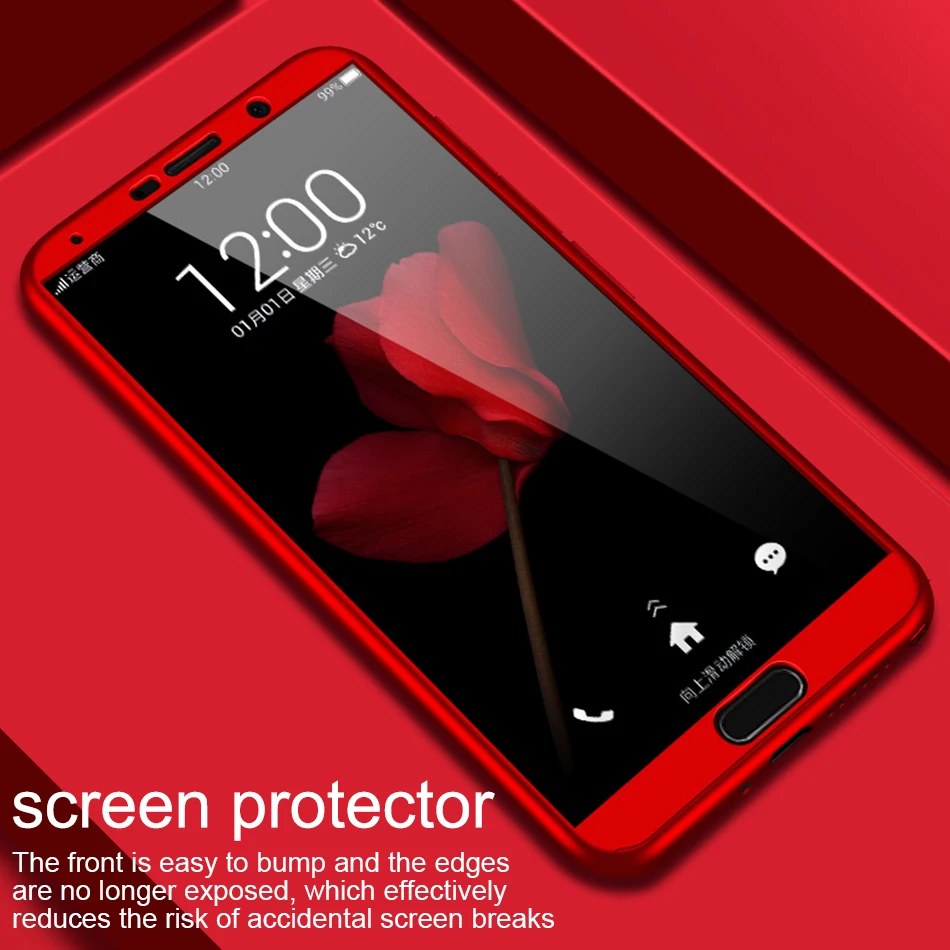 Crouch 360 Degree Full Protective Phone Cases For Huawei P20 Lite Case Hard Cover P9 P10 Mate 10 Coque |