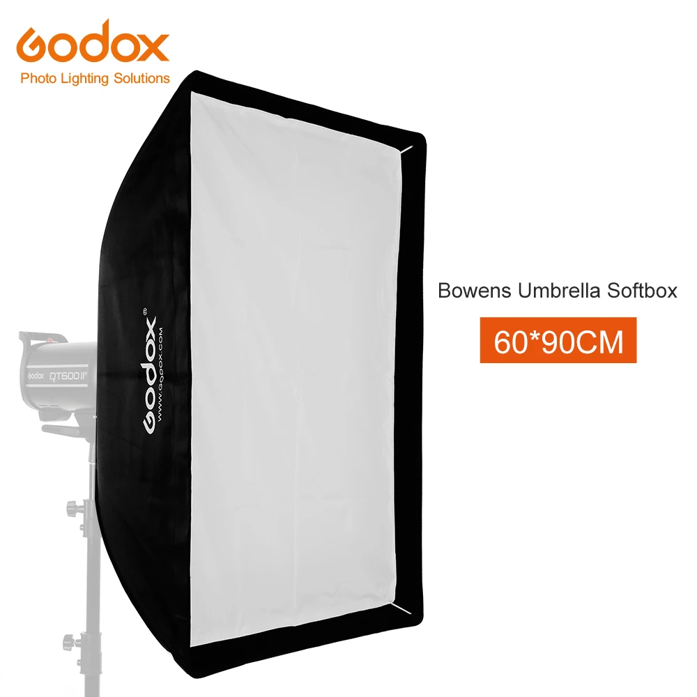 Портативный Прямоугольный Зонт Godox SB UE 60X90 см 24X35 дюймов софтбокс Bowens Mount для