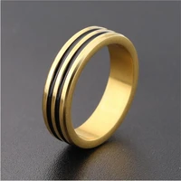 r017 titanium women men width 6mm oil rings 316l stainless steel ip plating no fade good quality cheap jewelry