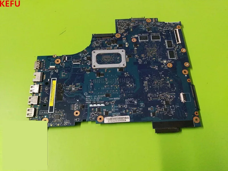 KEFU For Dell 3721 5721 Notebook Motherboard with CPU DDR3 VAW11 LA-9102P REV.1.0 CN-0C2GJ2 100% Good Job | Компьютеры и офис