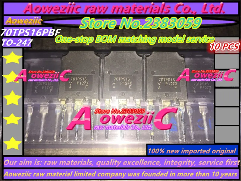 Aoweziic 100% Novo Importado Originais One-way Scr 70a 1600 v 70tps16pbf 70tps16 Para-247 Vs-70tps16pbf