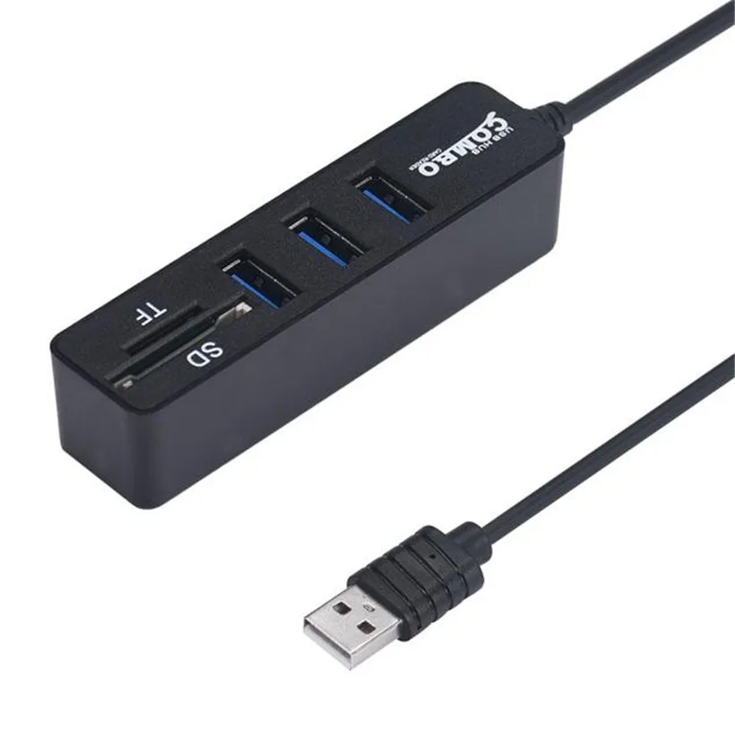 Расширенный 2 в 1 комбо Супер скорость USB 0 3 порта сплиттер концентратор +