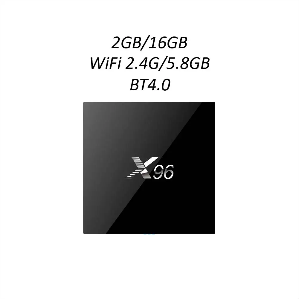 2G 16G WIFI 2.4G 5G Andoid ТВ коробка X96 с Amlogic S905X четырехъядерный чипсет ram 1 ГБ/2 Гб rom 8 ГБ/16 ГБ встроенный WiFi 2,4G IP tv Android ТВ приставка - Цвет: 2G 16G WIFI 2.4G 5G