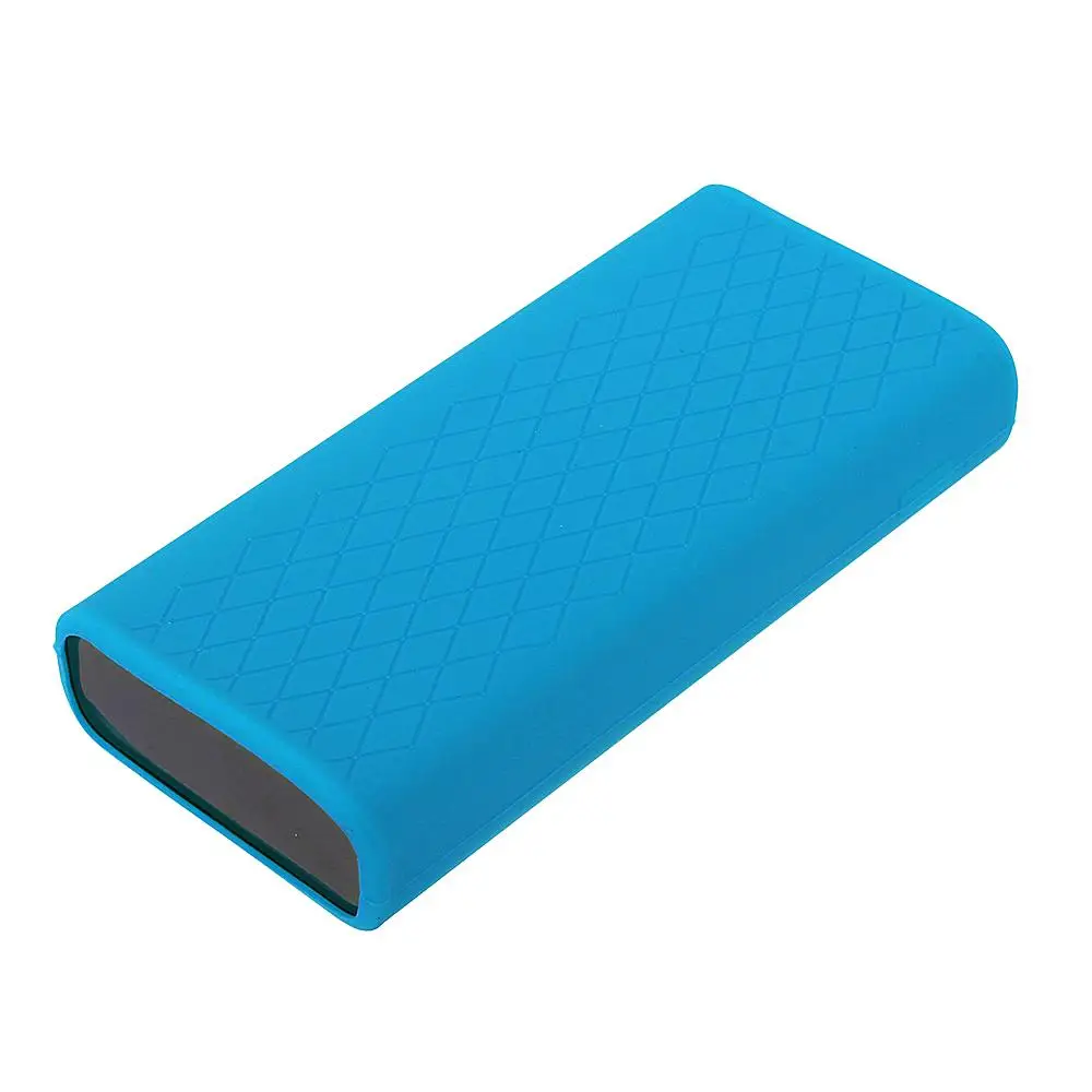 Синий Мягкий силиконовый защитный чехол Bakeey для Xiaomi power Bank 3 Pro 20000 мАч, резиновый чехол, защитный чехол для кожи - Цвет: Синий