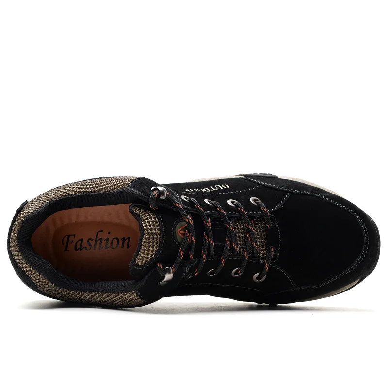 Mens outdoor working shoes genuine leather casual footwear Outdoor puncture proof Breathable Classic Sneaker | Обувь