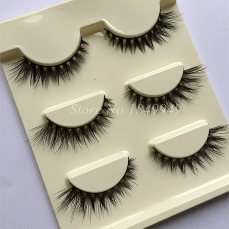 Объемные Накладные ресницы накладные с перекрестными полосками удлиняющие