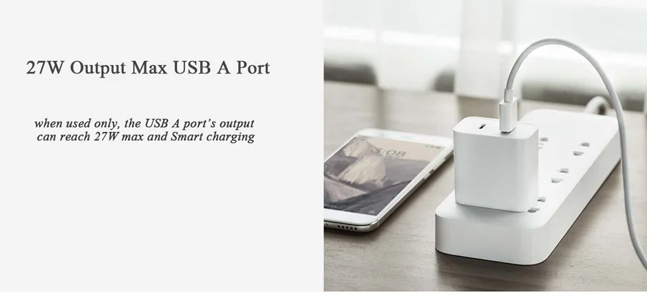 Xiao mi USB зарядное устройство 30 Вт Max USB A+ usb type C адаптер для быстрой зарядки для Xiaomi mi 9 samsung Macbook Смартфон ноутбук