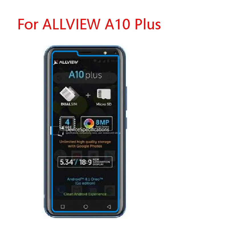 3-Pack) l9H flexible glass protective film For ALLVIEW A10 PLUS,A9 Plus,A10 Lite,8 Pro,10 Style,Soul X5 Mini, X5 Style,V3 Viper - Color: ALLVIEW A10 PLUS