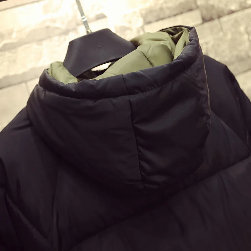 7 XL размера плюс женские парки Повседневная Верхняя одежда с капюшоном теплая Толстая Длинная зимняя парка черные пальто NQYL01