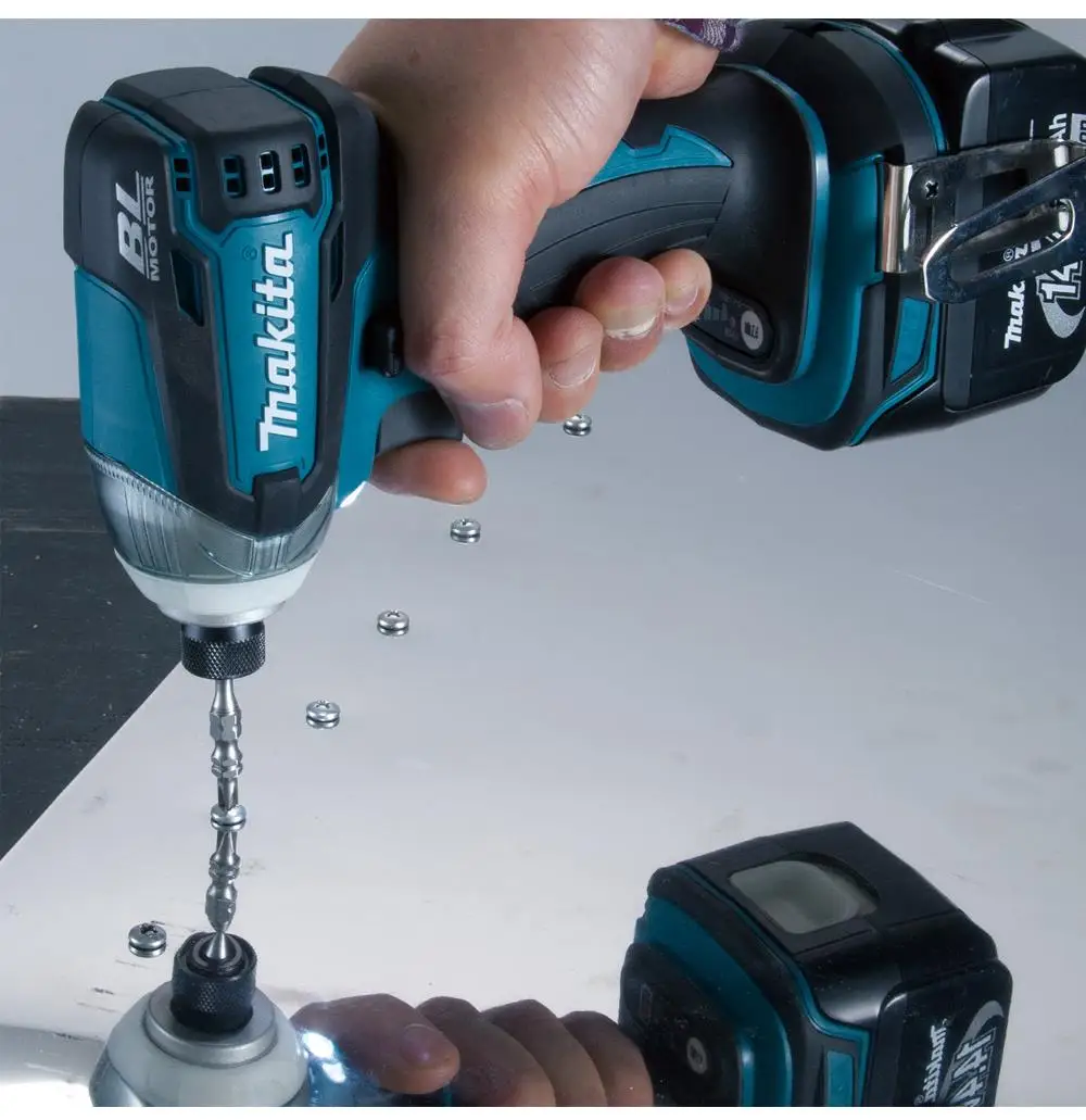 Аккумуляторный ударный шуруповерт Makita 14,4 В DTD136RFE 3, 2600 ИПМ об/мин бесщеточный электродвигатель постоянного тока Электроинструмент с защитой от пыли и дождя