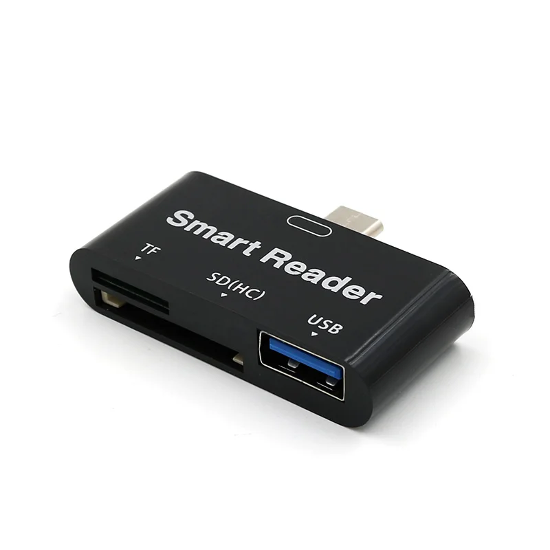 3-в-1 коннектор type-C OTG кард-ридер Тип C 3,0 Тип usb C концентратор 2,0 3,0 кард-ридер