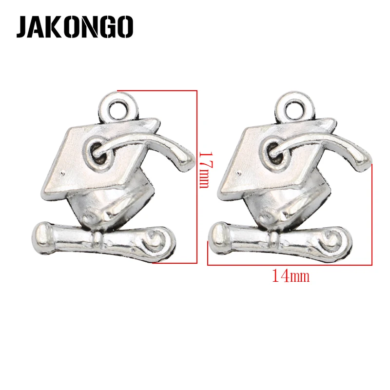 JAKONGO 10 шт. античные посеребренные болельщики для выпускника Подвески