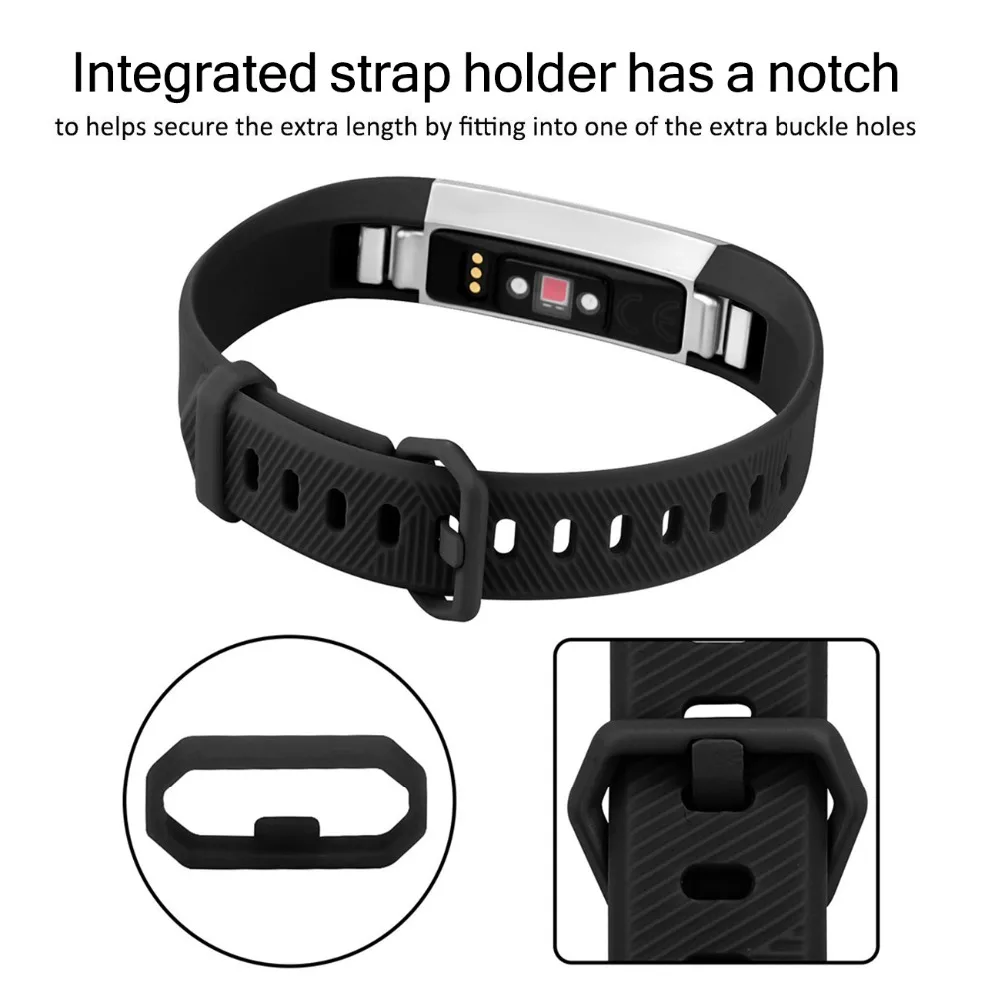 Ремешок Для Fitbit Alta HR и Alta с металлической застежкой, силиконовый сменный Ремешок Для Fitbit Alta HR/Alta 10 однотонных цветов