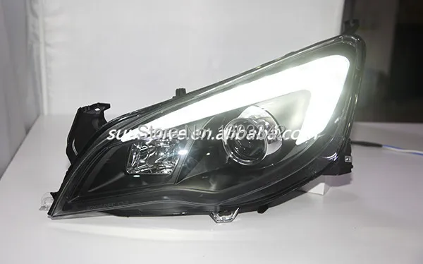 Для Buick Excelle XT Opel Astra светодиодный головной фонарь Angel Eye 2010 до 2013 года черный корпус SN
