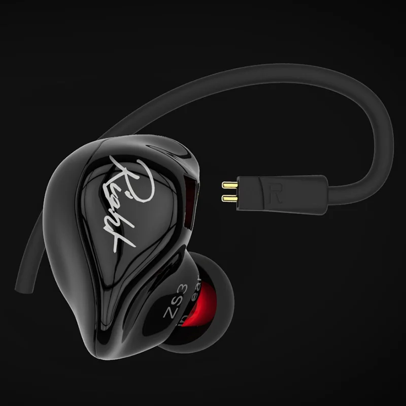 Оригинальные наушники KZ ZS3 в ухо стерео для бега шумоподавление HIFI монитор
