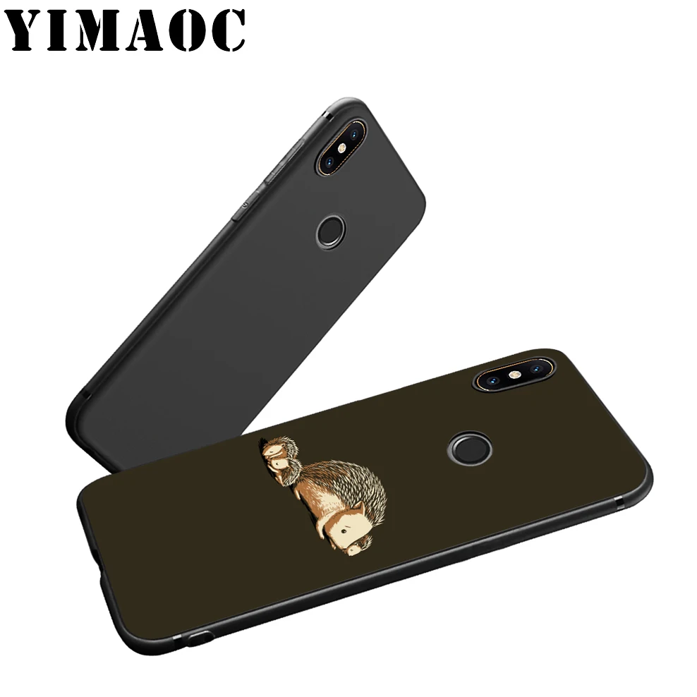 YIMAOC Ежик милый мягкий силиконовый чехол для Xiaomi Redmi Note 9 Mi 8 Se 7 6 6A A1 A2 4X 4A 5A 5 MAX 3 MiA1 |