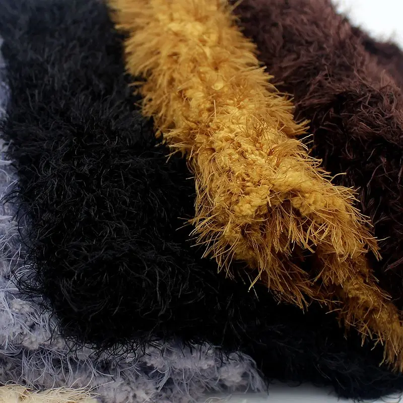 100 г/шар оптовая продажа пряжа из куриных перьев коралловый флис искусственный