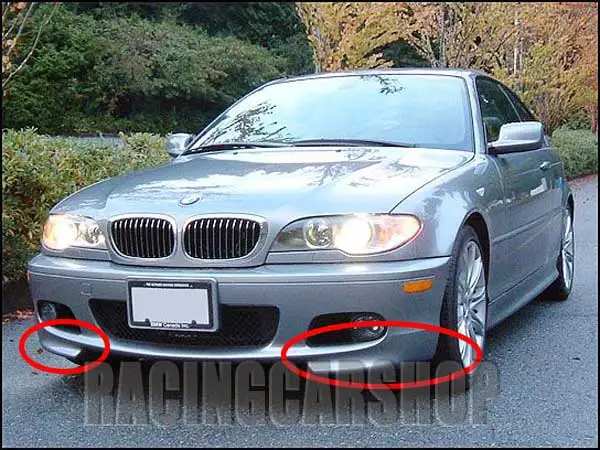 Неокрашенный передний спойлер разветвитель 1 пара подходит для BMW E46 M TECH 2D 4D 1998 2005