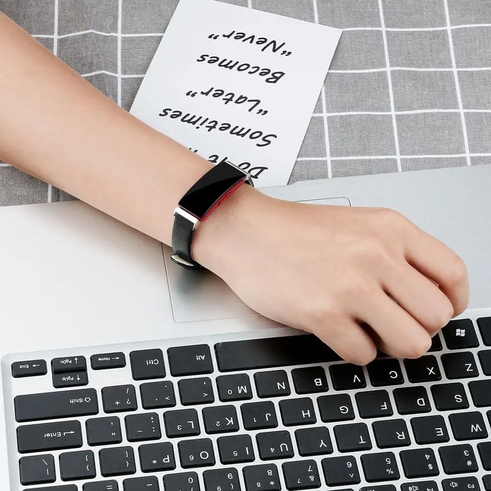 Кожаный сменный ремешок для часов Fitbit Inspire/Inspire HR новинка 2019 тонкий унисекс